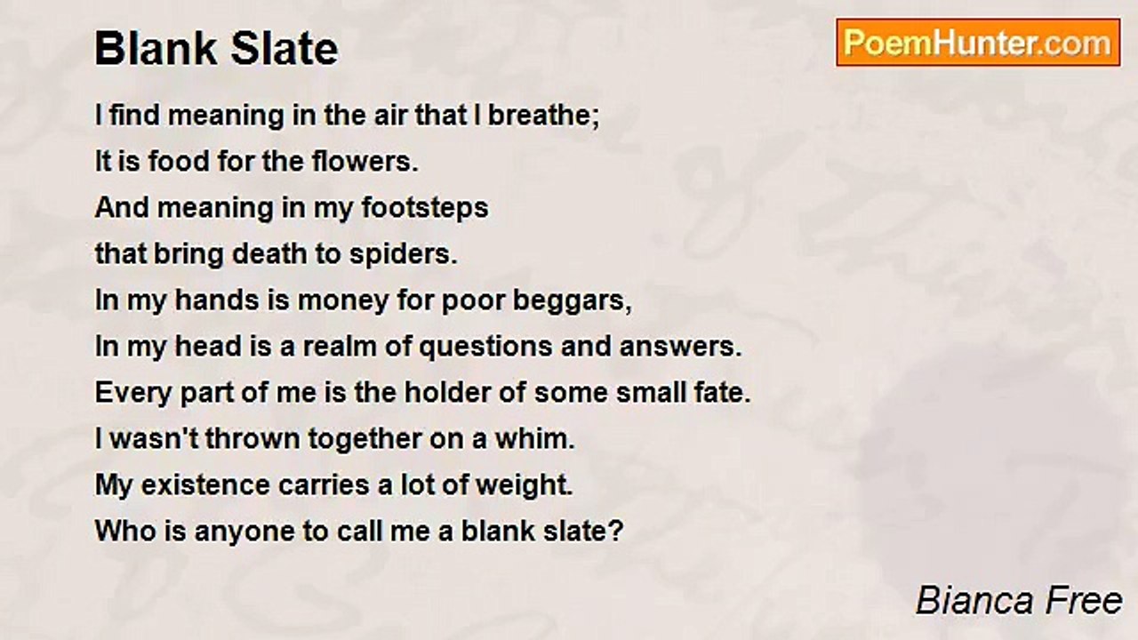 Bianca Free - Blank Slate