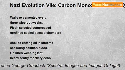 Terence George Craddock (Spectral Images and Images Of Light) - Nazi Evolution Vile: Carbon Monoxide Gas To Zyklon-B