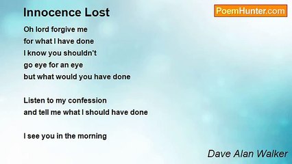 Dave Alan Walker - Innocence Lost