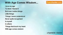 chantelle ribeiro - With Age Comes Wisdom...