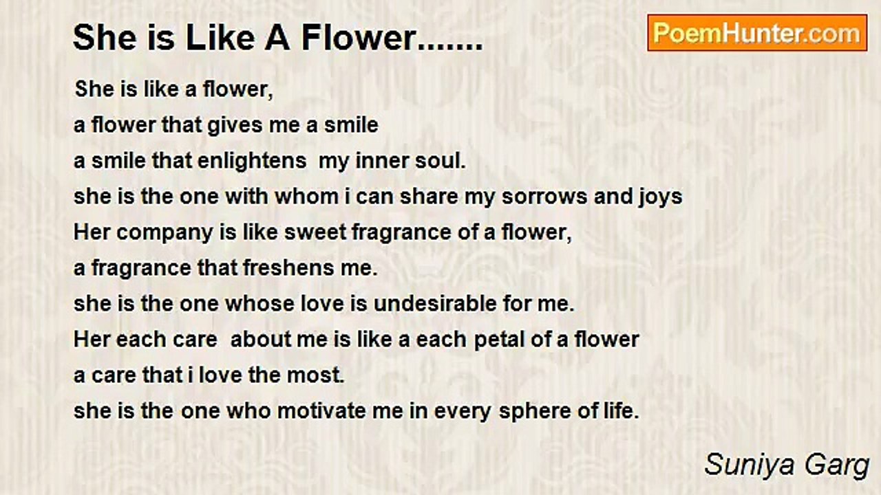 Suniya Garg - She is Like A Flower.......