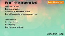 Harindhar Reddy - Four Things Inspired Me!