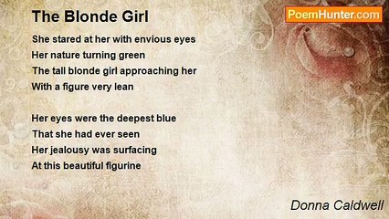 Donna Caldwell - The Blonde Girl
