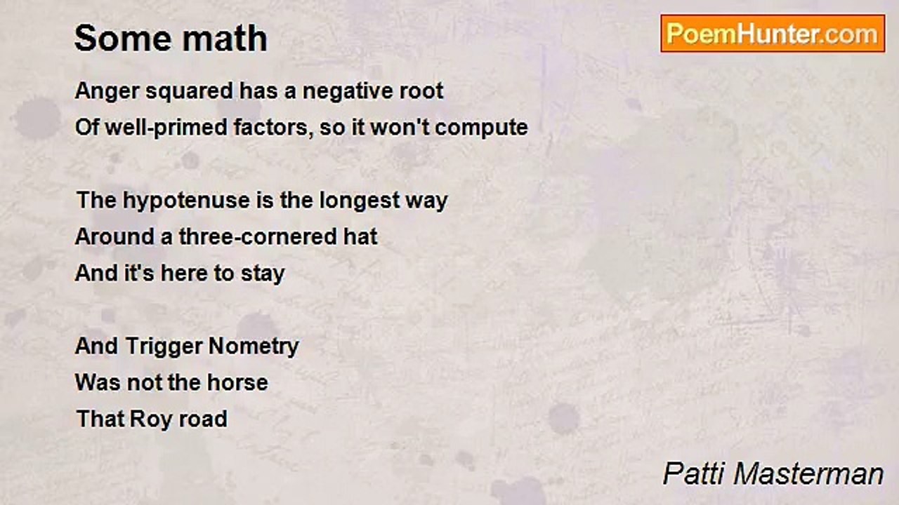 Patti Masterman - Some math