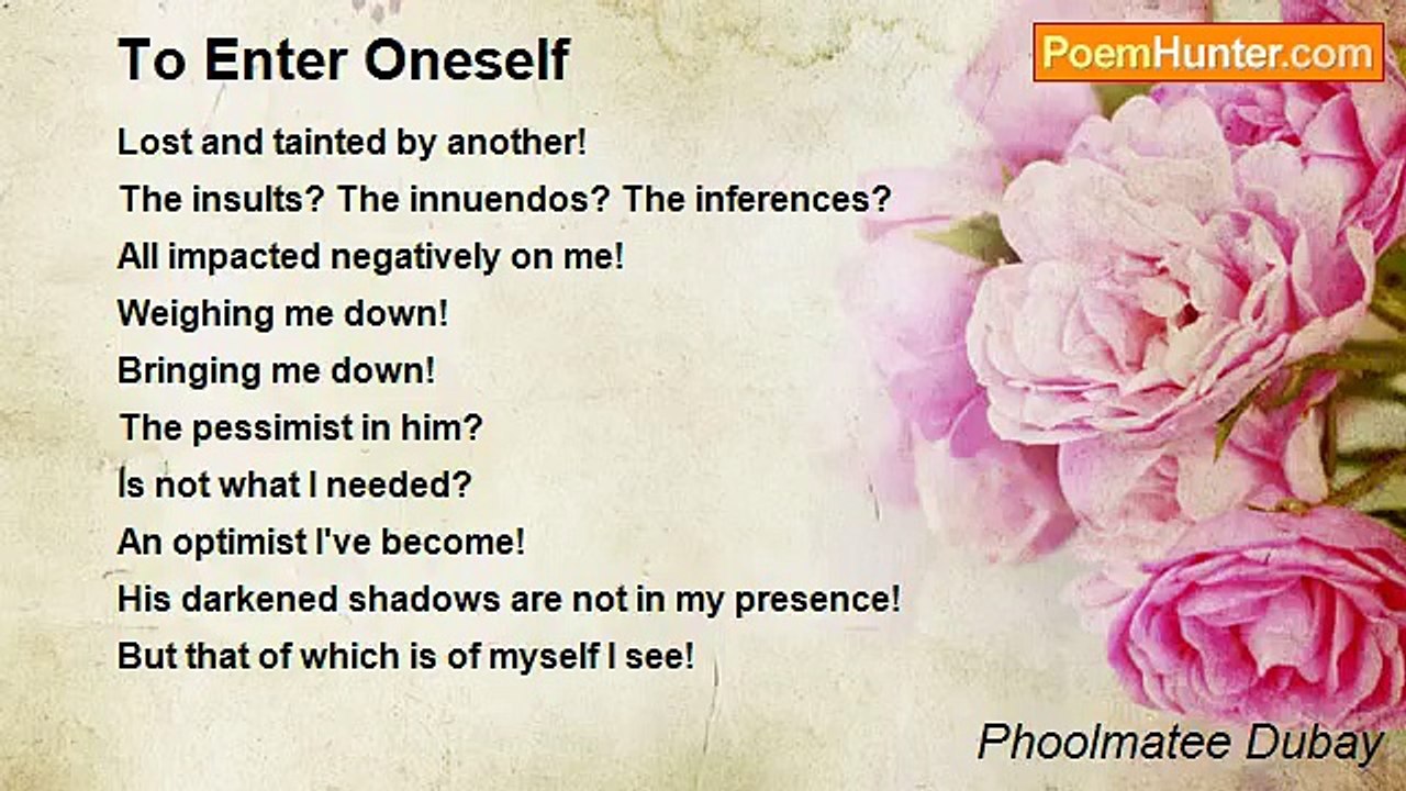 Phoolmatee Dubay - To Enter Oneself