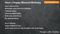 Kiyaga Lyttle Cephas - Have a Happy Blessed Birthday