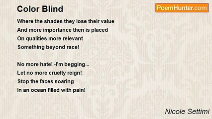 Nicole Settimi - Color Blind