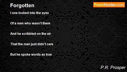 P.R. Prosper - Forgotten