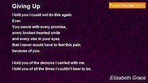 Elizabeth Grace - Giving Up