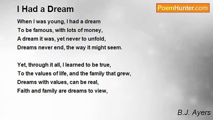 B.J. Ayers - I Had a Dream