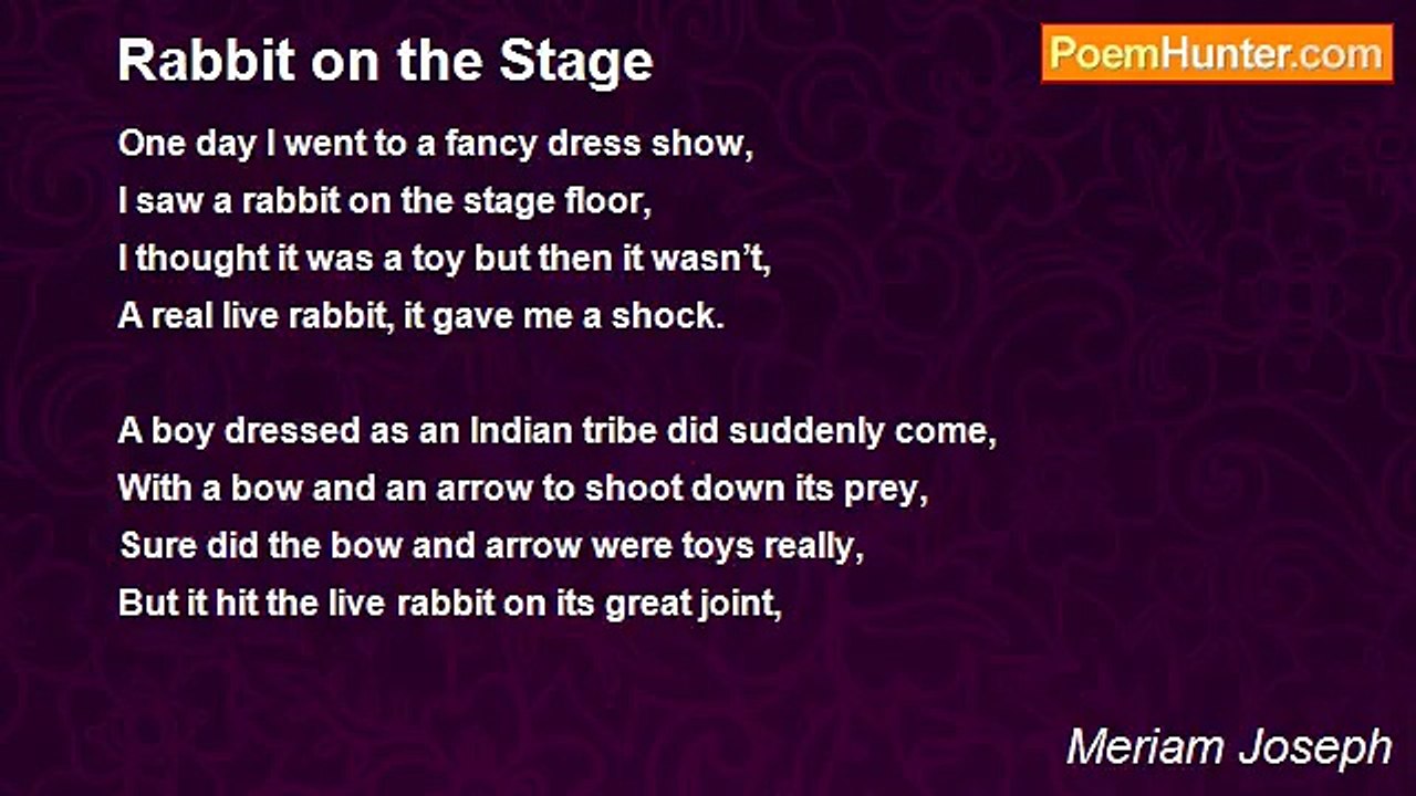 Meriam Joseph - Rabbit on the Stage