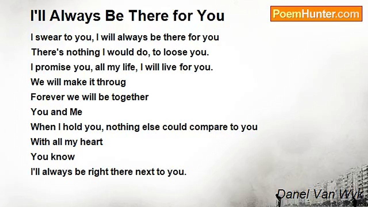 Danel Van Wyk - I'll Always Be There for You