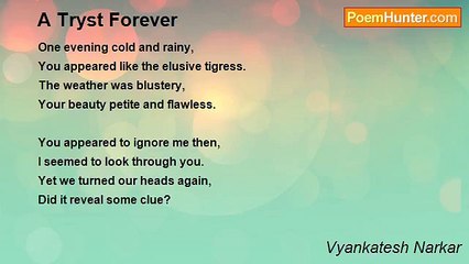 Vyankatesh Narkar - A Tryst Forever