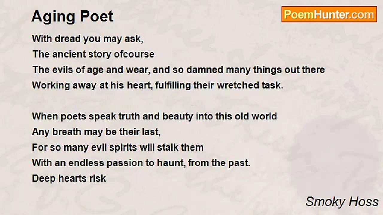 Smoky Hoss - Aging Poet