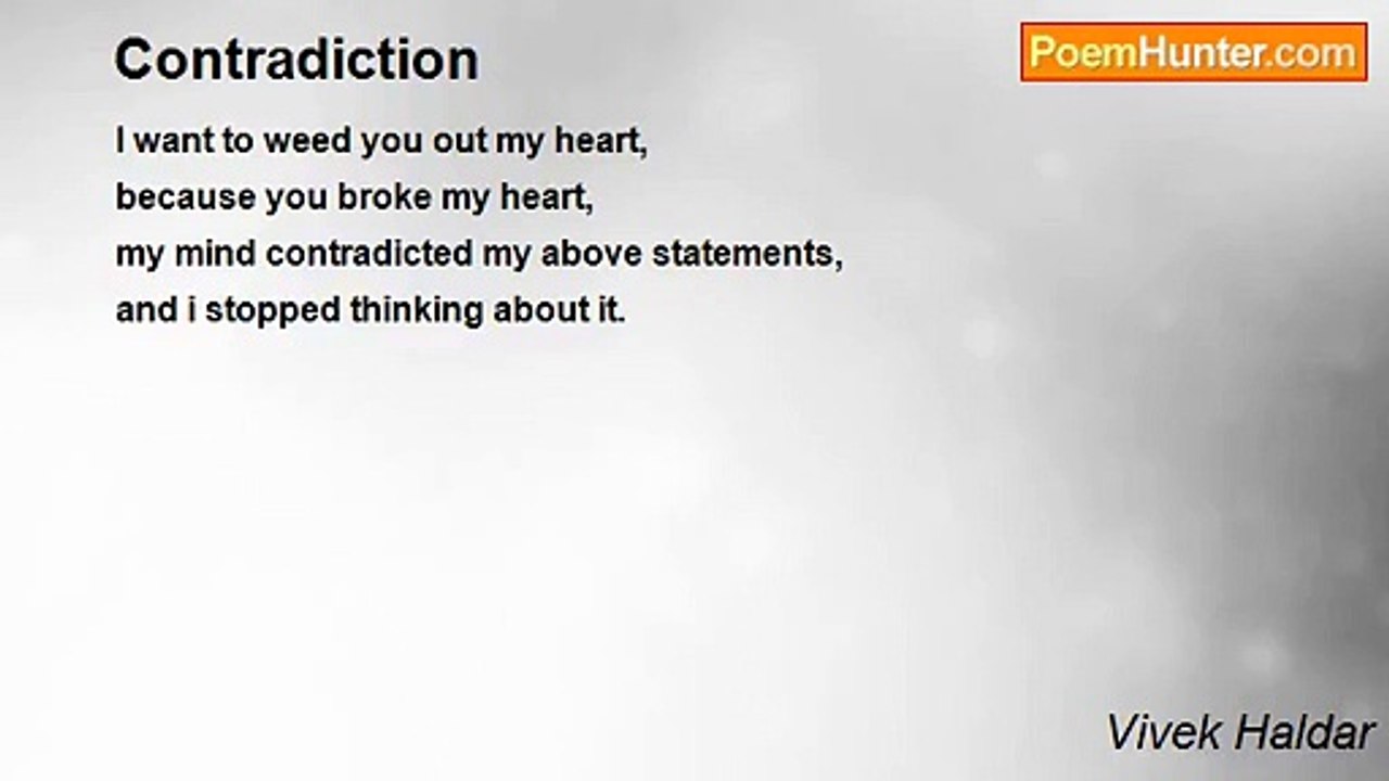 Vivek Haldar - Contradiction