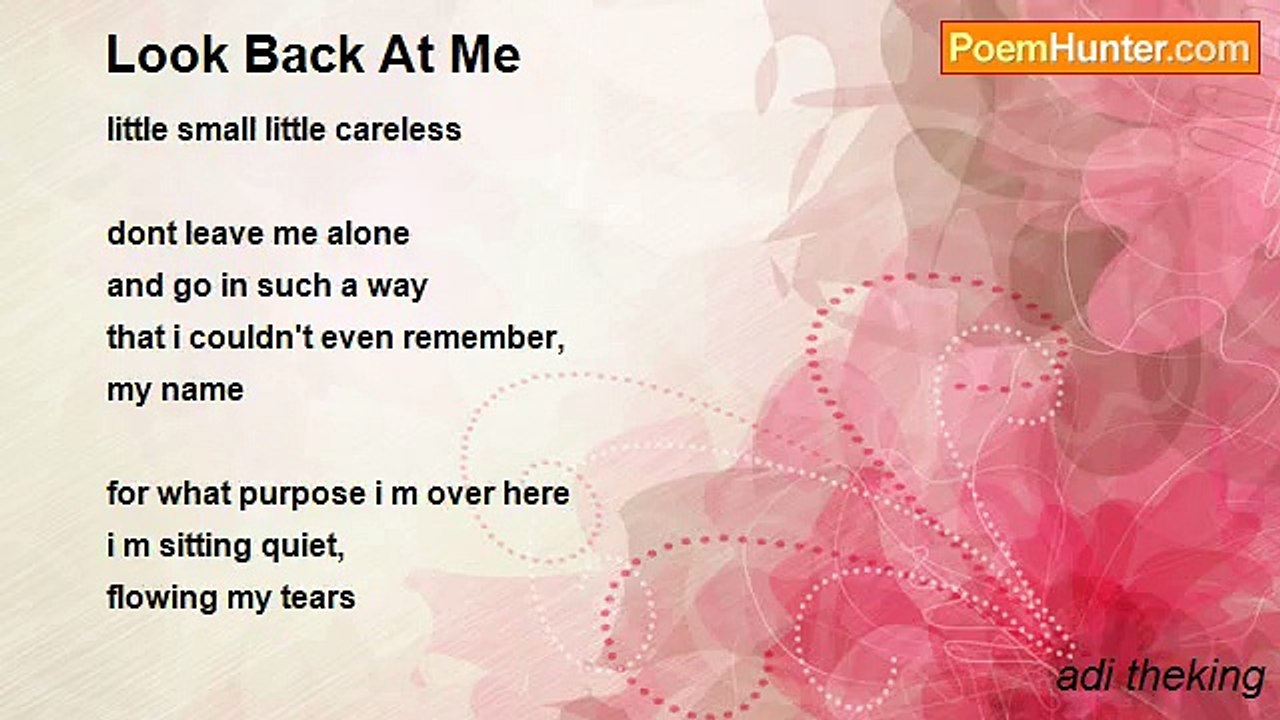 adi theking - Look Back At Me