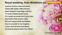 Christian Lacdael - Royal wedding, Kate Middleton and prince William