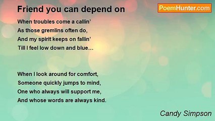 Candy Simpson - Friend you can depend on