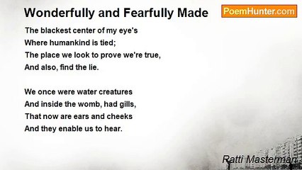 Patti Masterman - Wonderfully and Fearfully Made