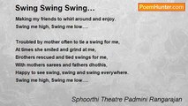 Sphoorthi Theatre Padmini Rangarajan - Swing Swing Swing…