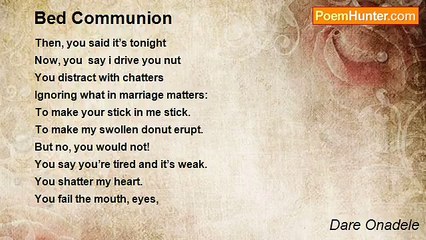 Dare Onadele - Bed Communion