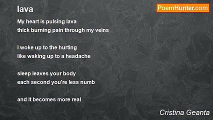 Cristina Geanta - lava
