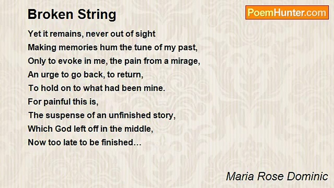 Maria Rose Dominic - Broken String