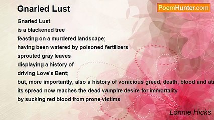 Lonnie Hicks - Gnarled Lust