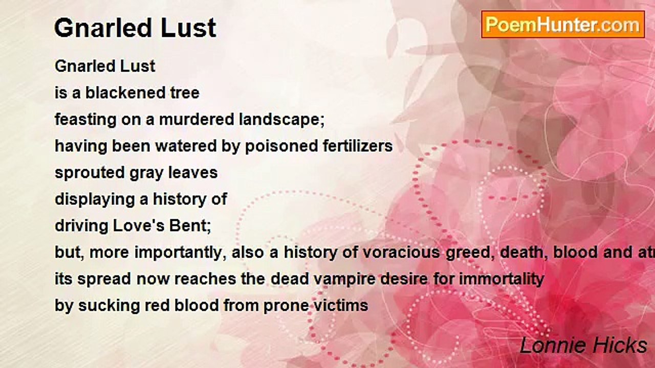 Lonnie Hicks - Gnarled Lust