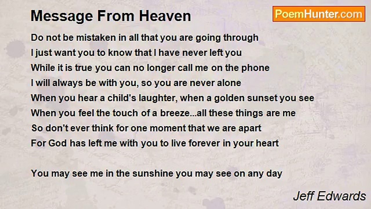 Jeff Edwards - Message From Heaven