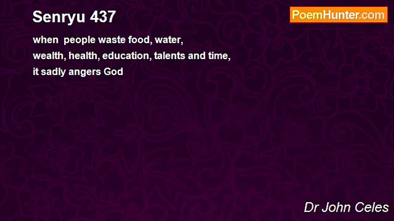 Dr John Celes - Senryu 437