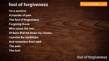 fool of forgiveness - fool of forgiveness