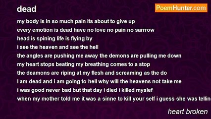 heart broken - dead