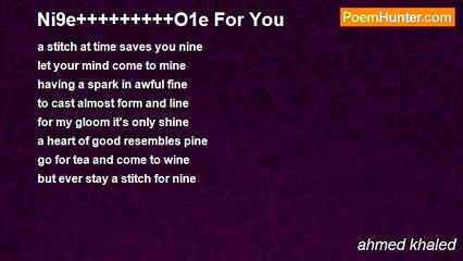 ahmed khaled - Ni9e+++++++++O1e For You