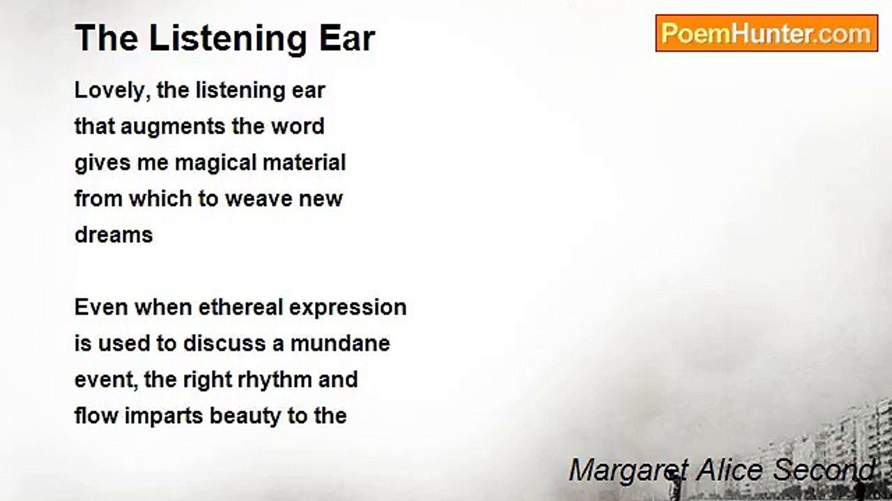 Margaret Alice Second - The Listening Ear