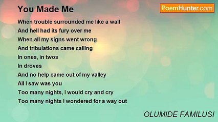 OLUMIDE FAMILUSI - You Made Me