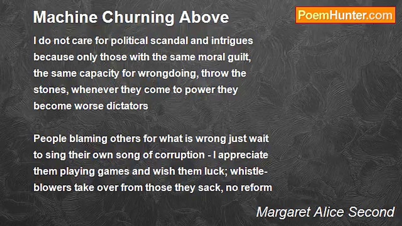 Margaret Alice Second - Machine Churning Above