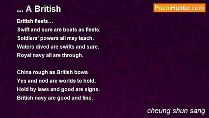 cheung shun sang - ... A British
