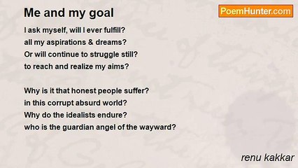renu kakkar - Me and my goal