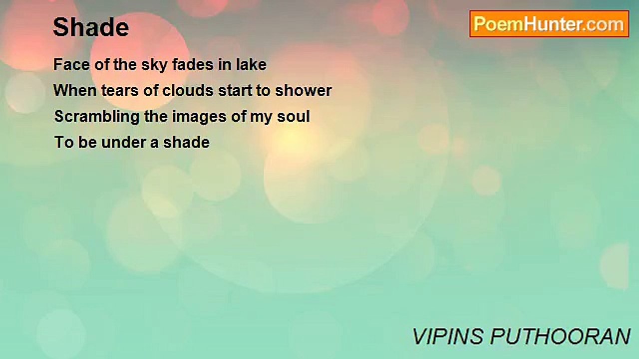 VIPINS PUTHOORAN - Shade