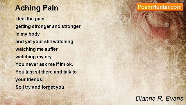Dianna R. Evans - Aching Pain