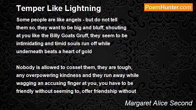 Margaret Alice Second - Temper Like Lightning