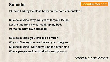 Monica CruzHerbert - Suicide