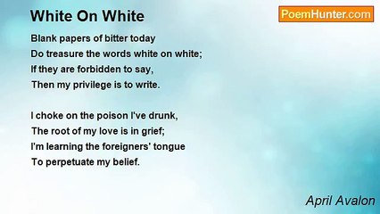April Avalon - White On White