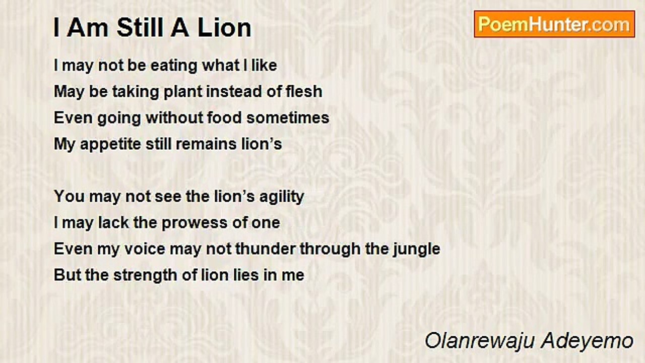Olanrewaju Adeyemo - I Am Still A Lion