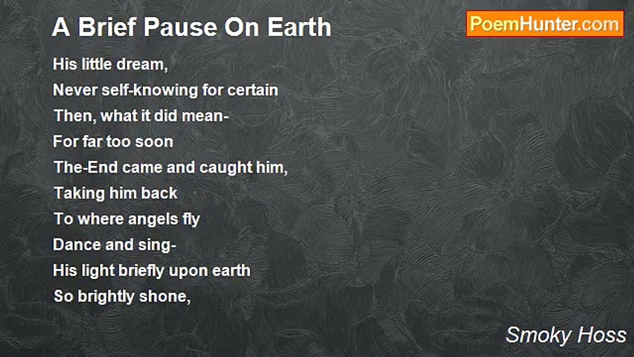 Smoky Hoss - A Brief Pause On Earth