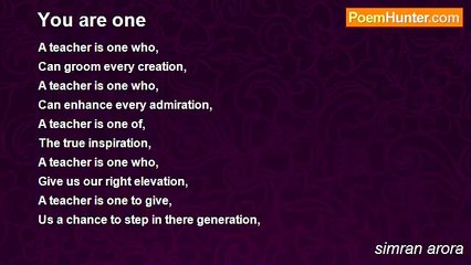 simran arora - You are one