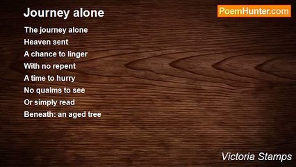 Victoria Stamps - Journey alone