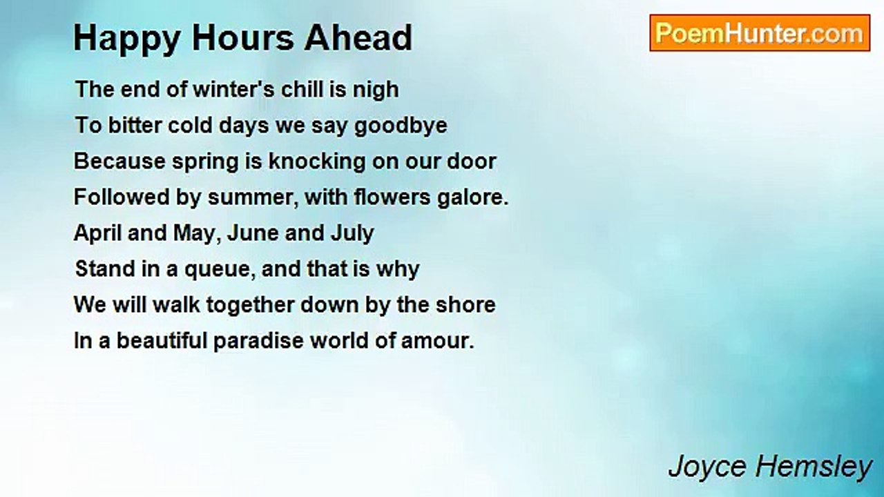 Joyce Hemsley - Happy Hours Ahead