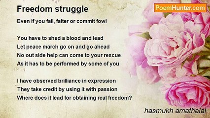 hasmukh amathalal - Freedom struggle